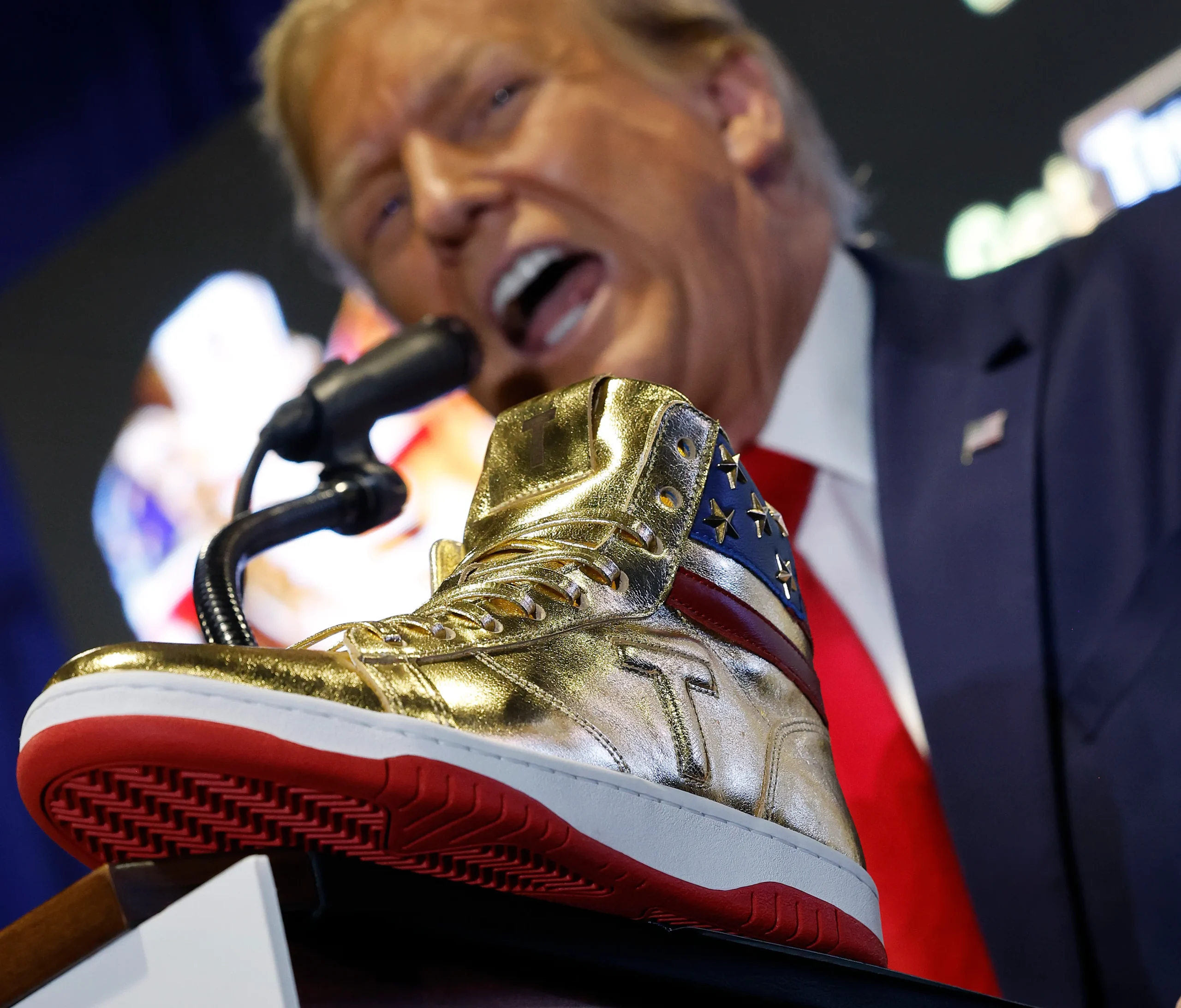 Trump Debuts $399 Branded Sneakers Amid Legal Troubles: What Happened at Sneaker Con